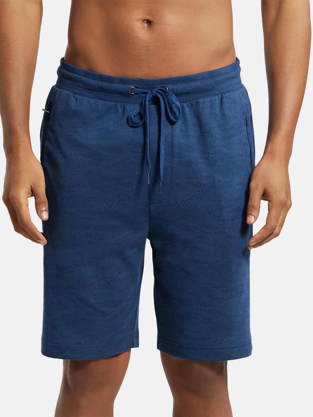 

Jockey Men Blue Printed Lounge Shorts