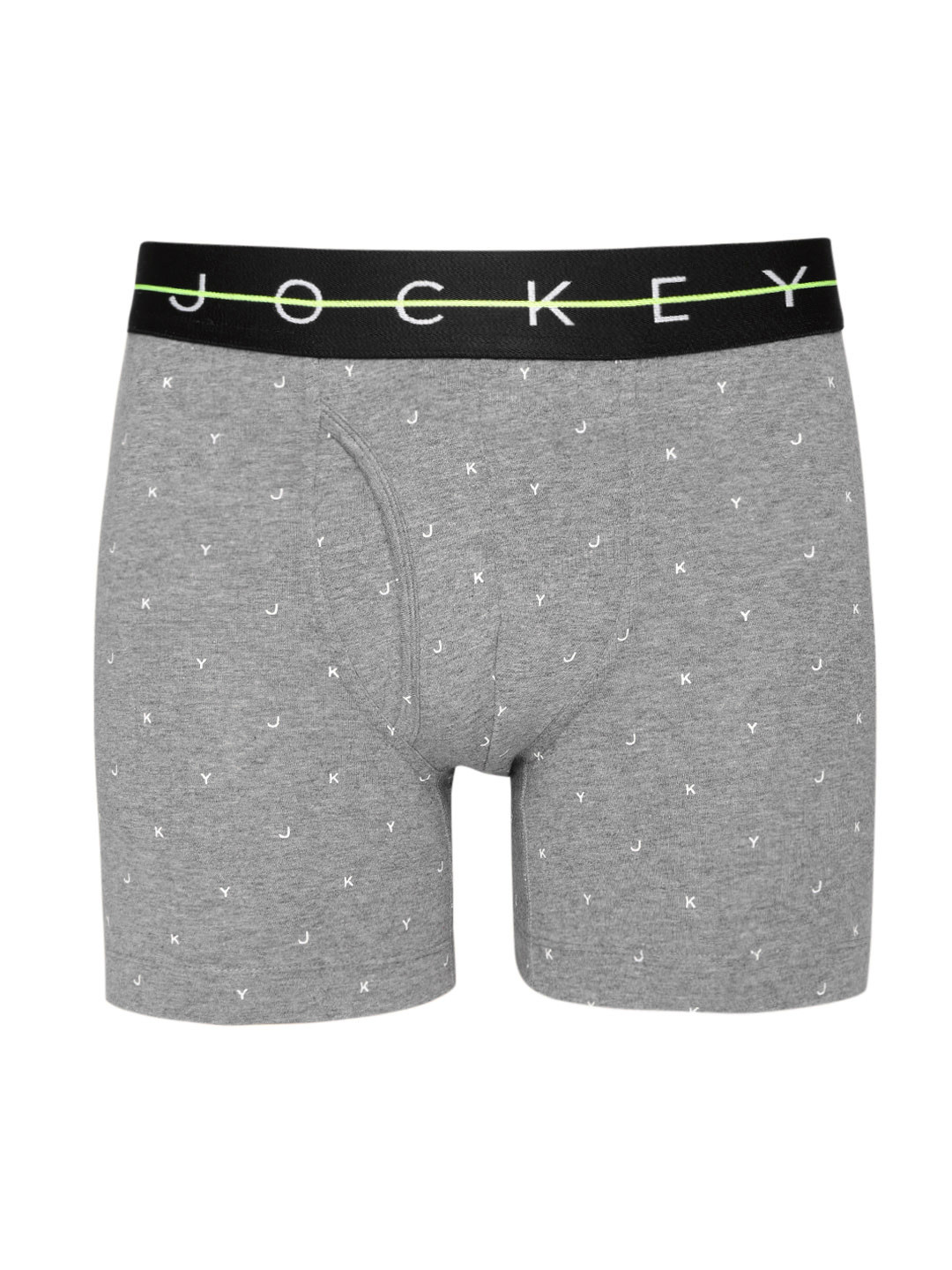 

Jockey Men Charcoal Grey & White Printed Trunks NY03-0105-NYC08