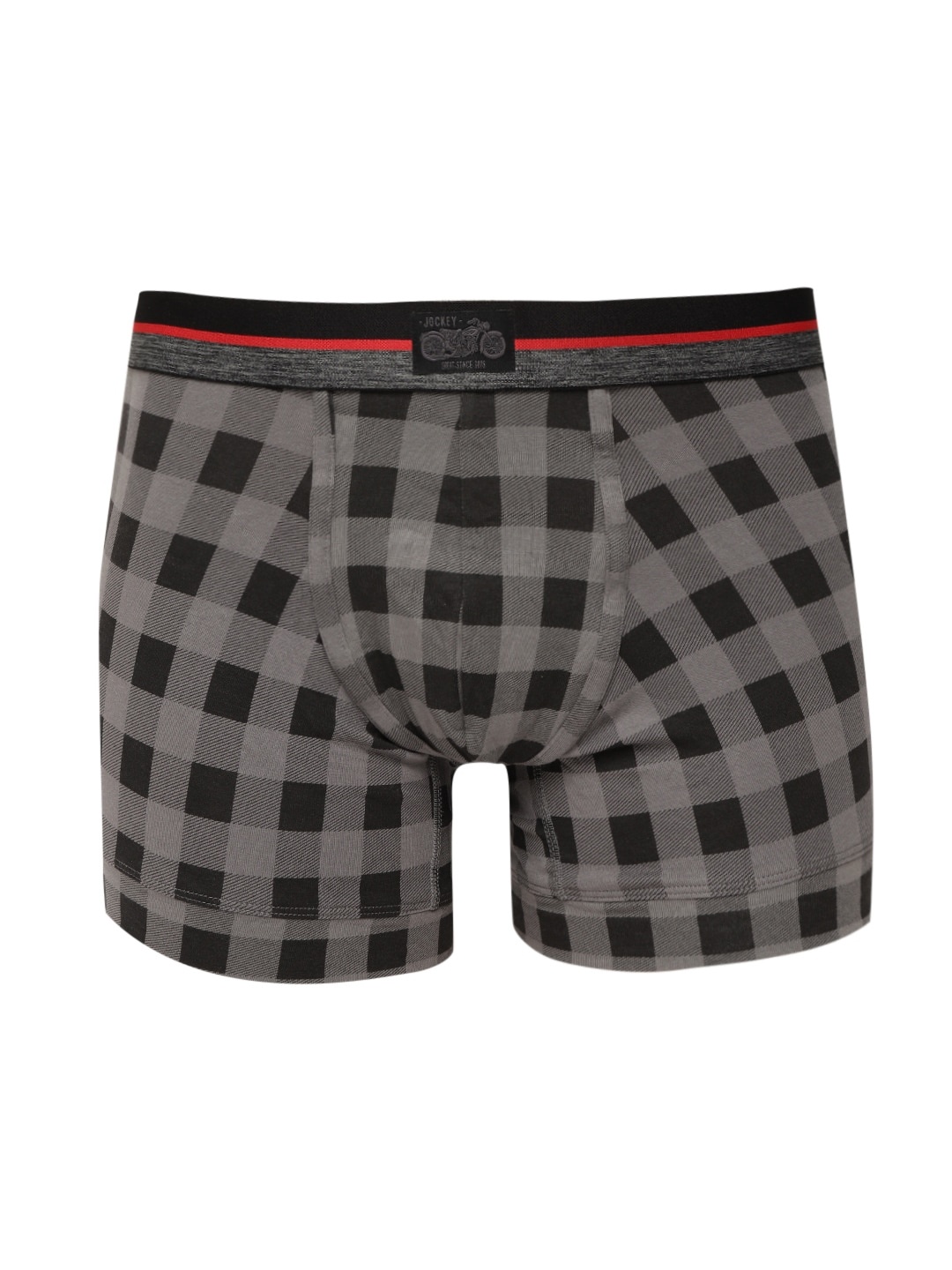 

Jockey Men Charcoal Grey & Black Checked Trunks ZN05-0105-BFC01