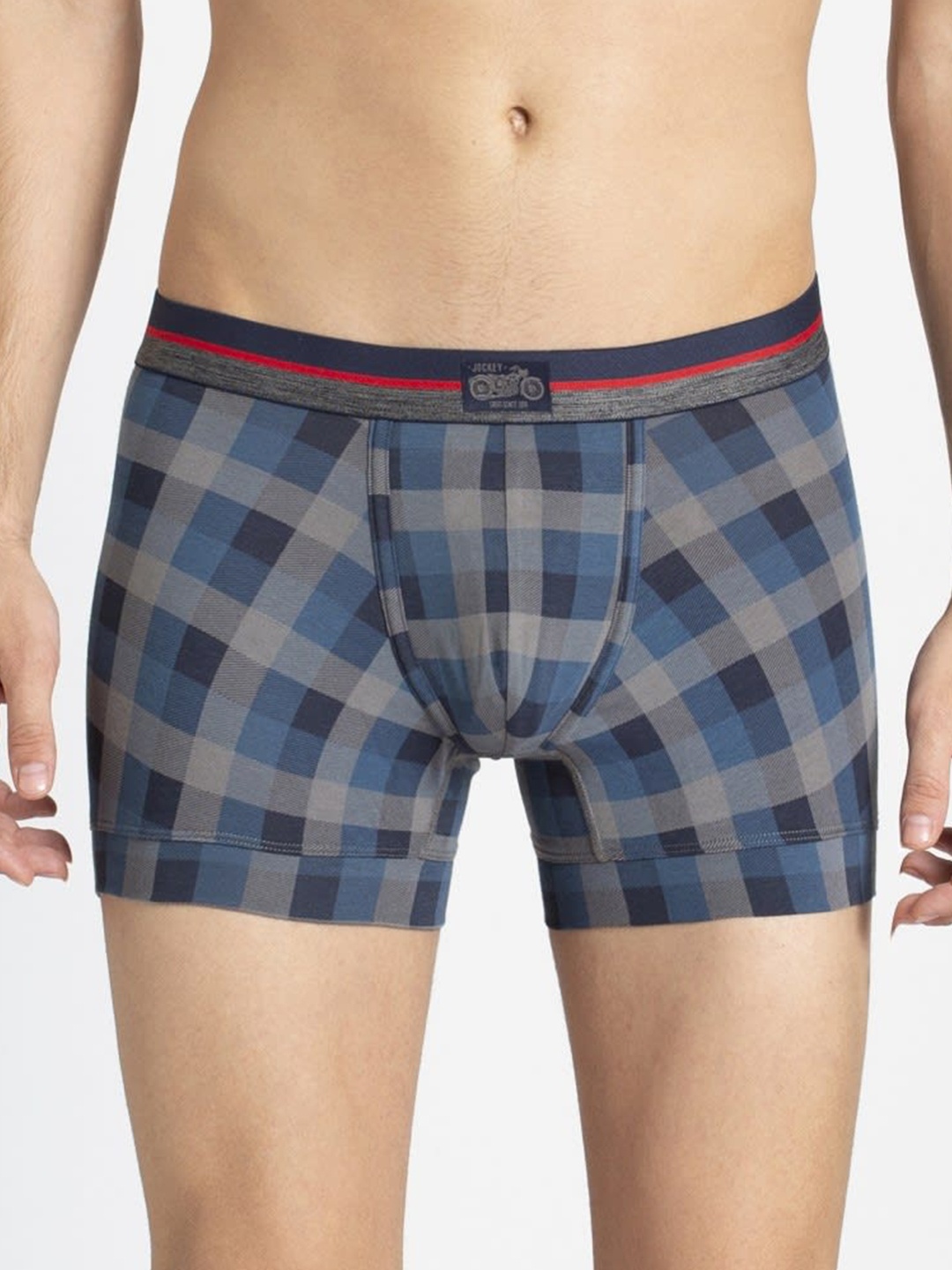 

Jockey Men Blue & Grey Printed Trunks ZN05-0105-BFC05