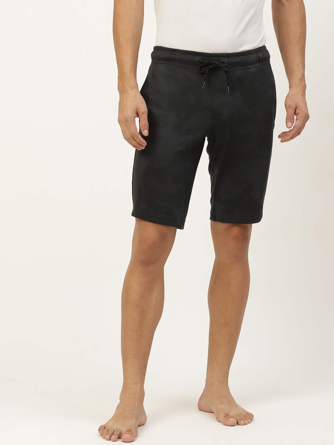 

Jockey Men Black Printed Lounge Shorts