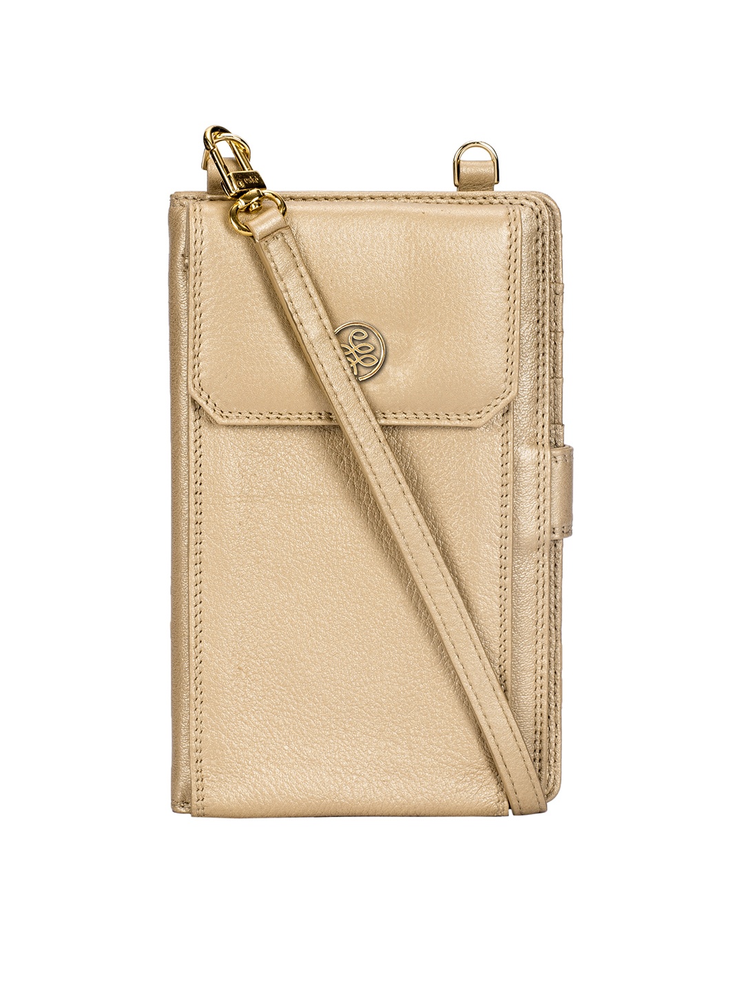 

Eske Women Gold-Toned Solid Two Fold Wallet