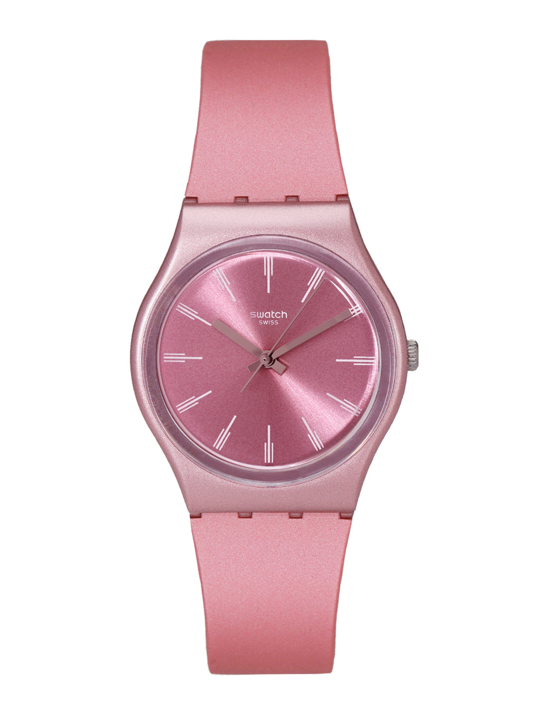 

Swatch Worldhood Unisex Pink Water Resistant Analogue Watch GP154