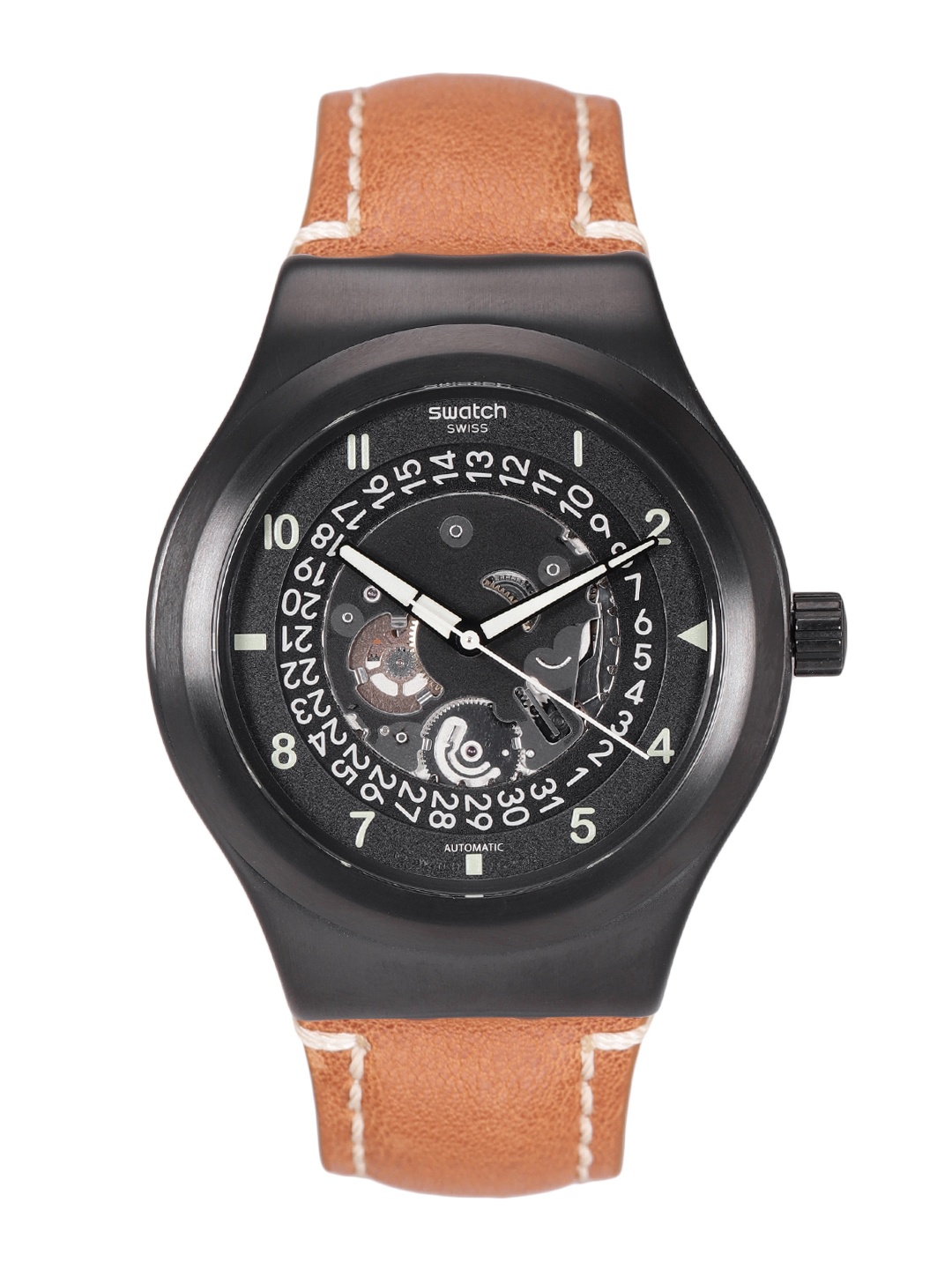

Swatch Sistem51 Men Black Water Resistant Analogue Watch YIB402