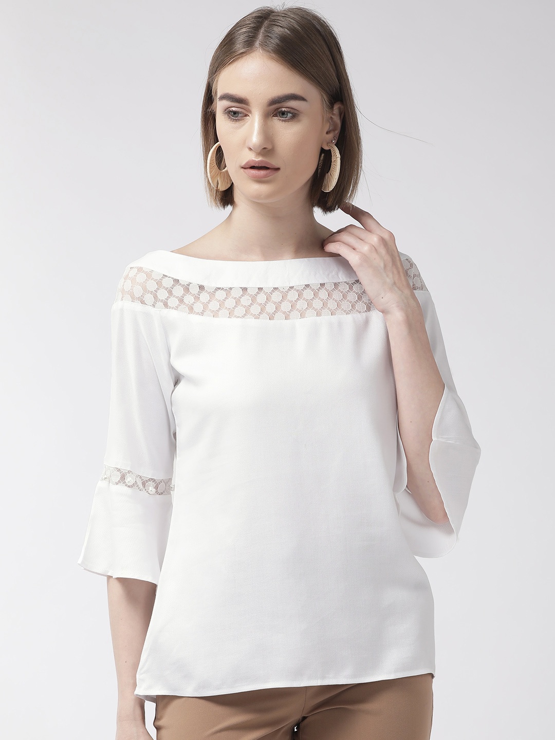 

Style Quotient Women White Solid Top