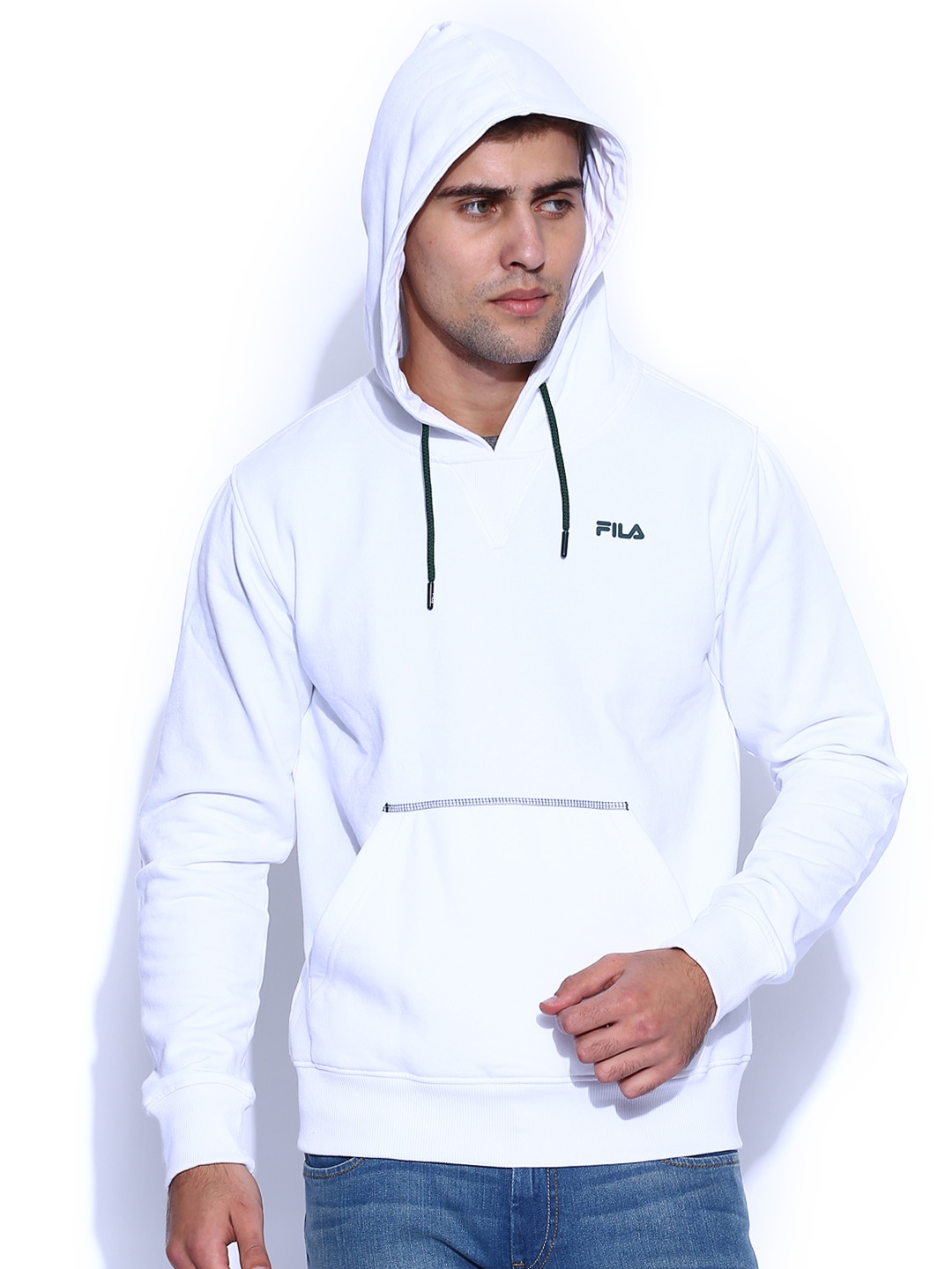 

FILA White Porto Hooded Sweatshirt