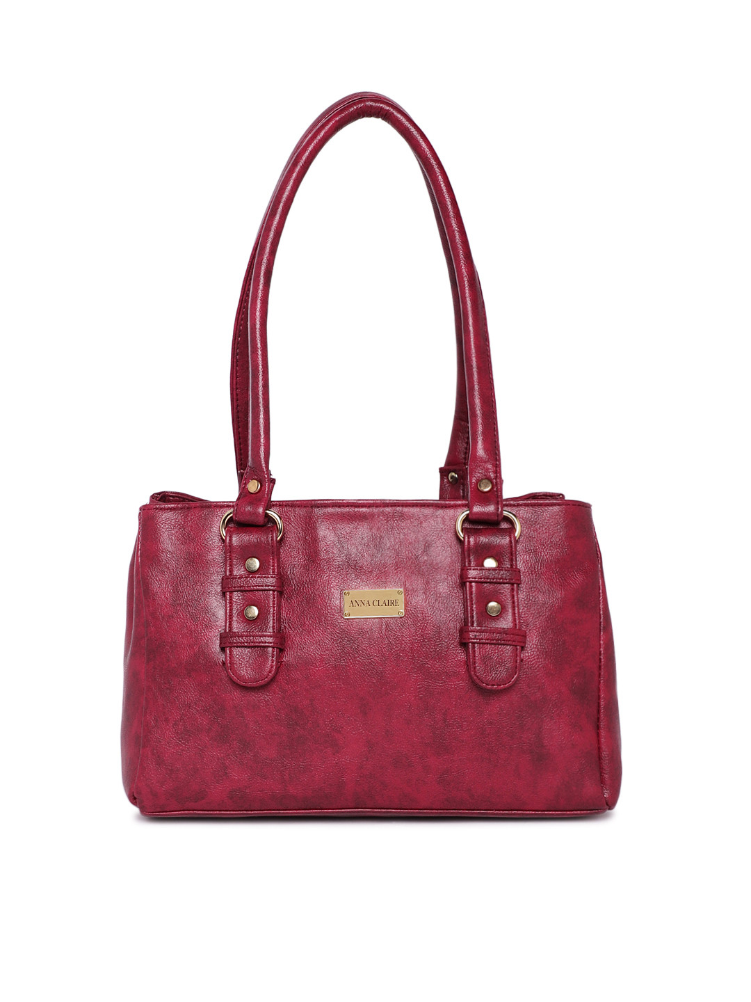 

Anna Claire Pink Solid Leather Shoulder Bag