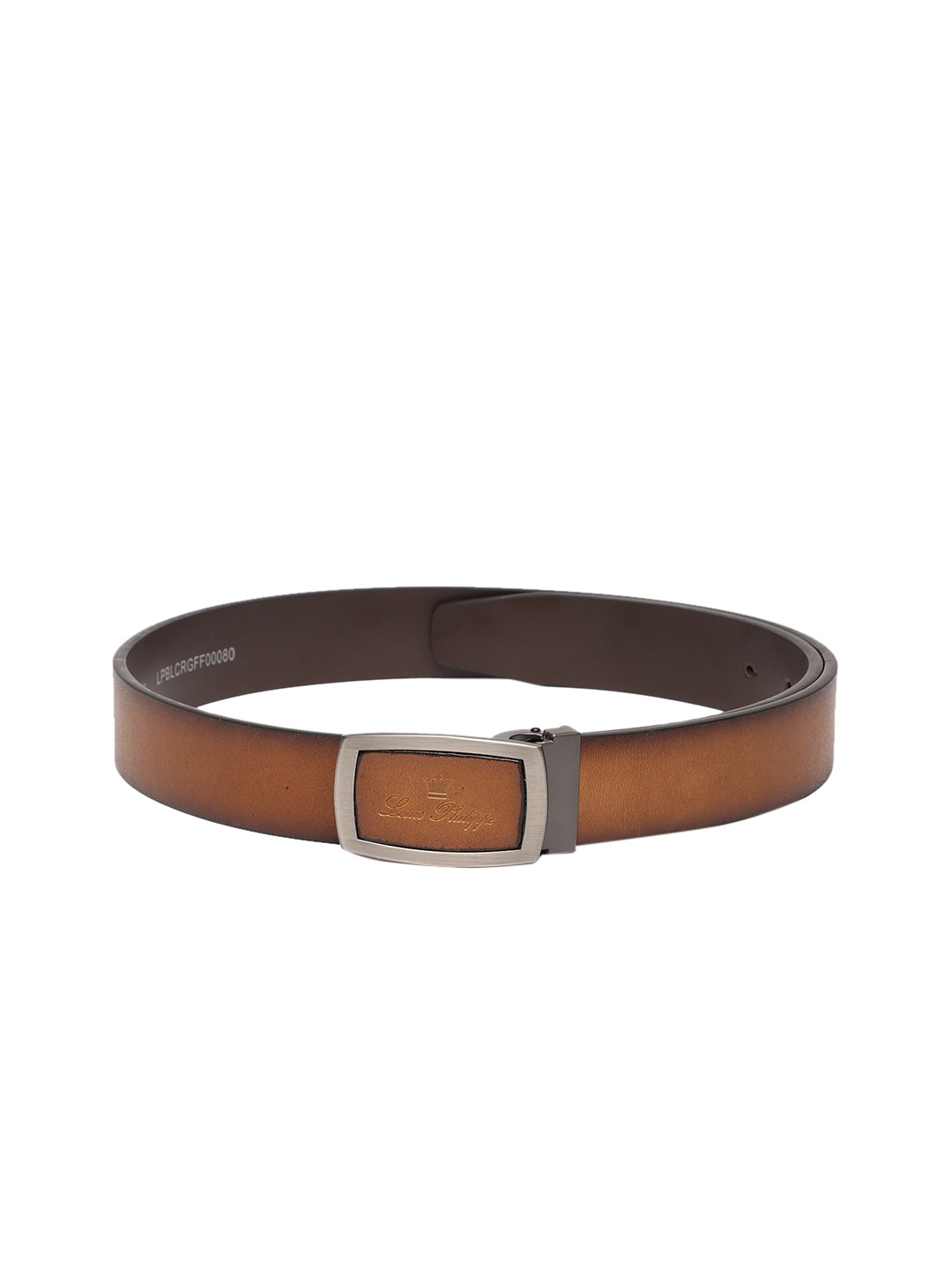 

Louis Philippe Men Brown Solid Leather Belt