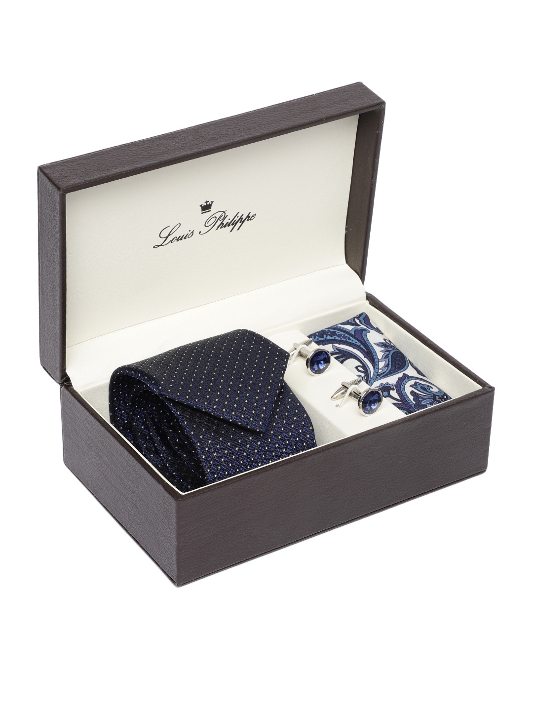 

Louis Philippe Men Blue Accessory Gift Set