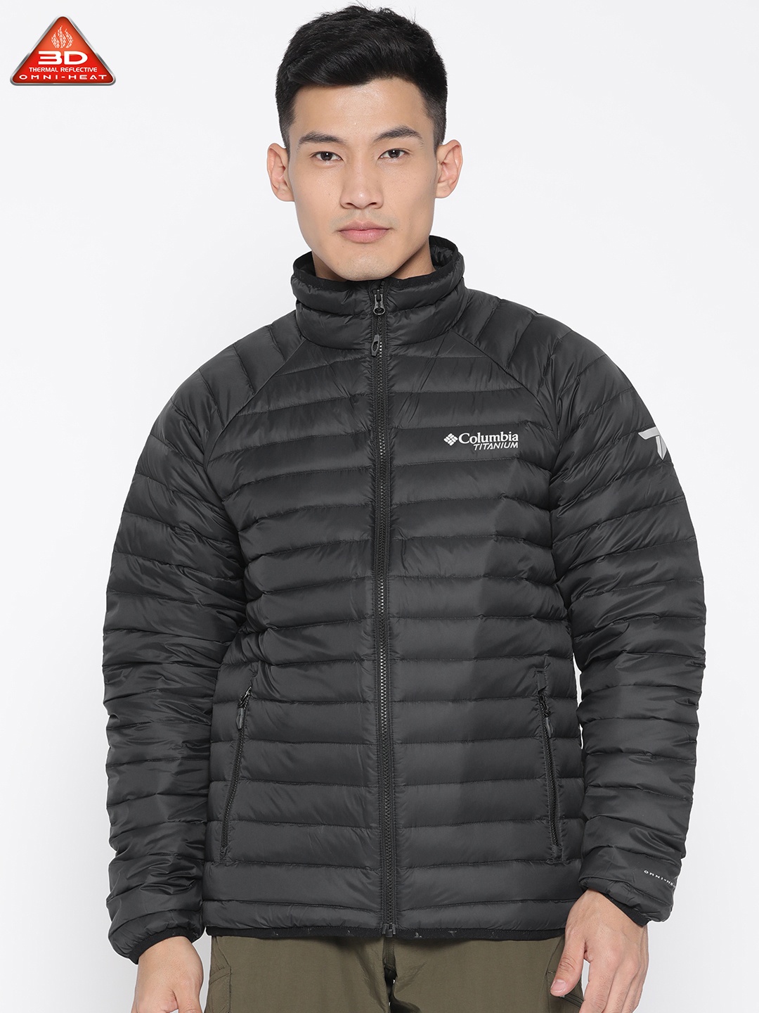 

Columbia Men Black Solid Alpha Trail Down Hiking Jacket