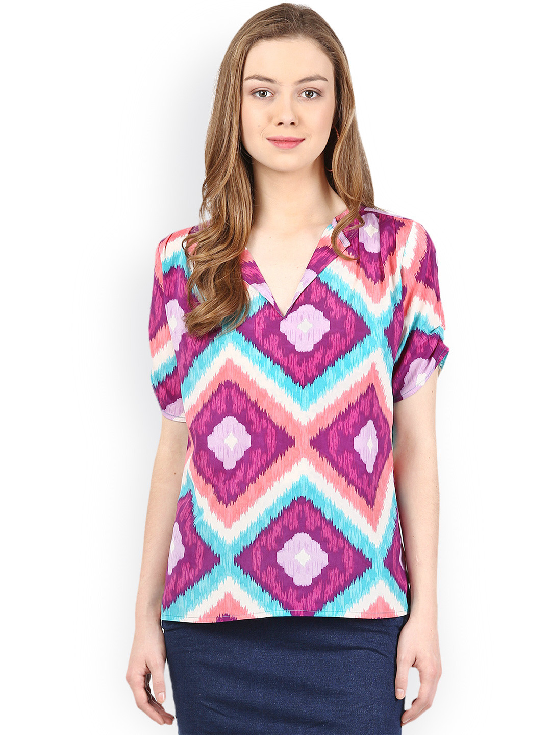 

Harpa Multicoloured Printed Top, Multi