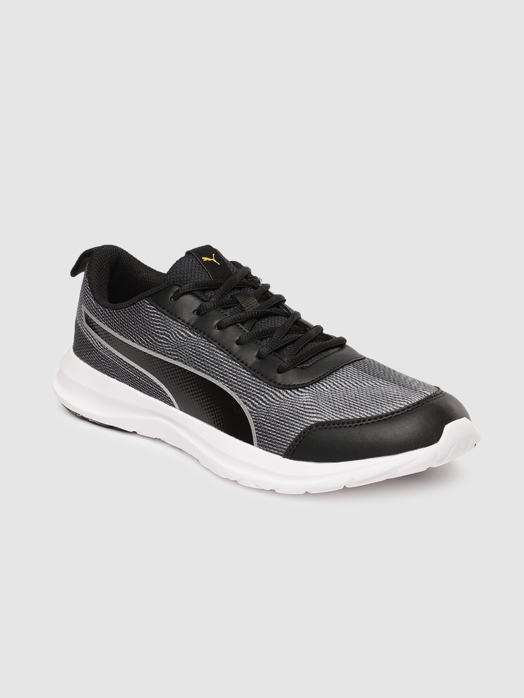 

Puma Men Black Grey Omega Running Shoes