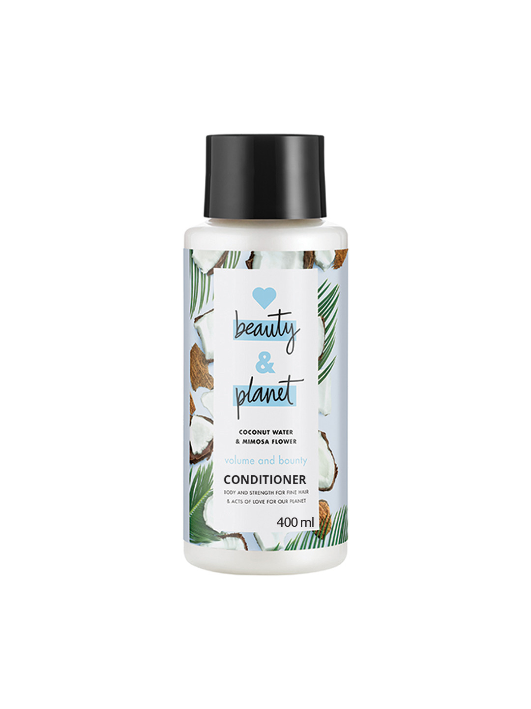 

Love Beauty & Planet Natural Coconut Water & Mimosa Volume Conditioner 400 ml, White
