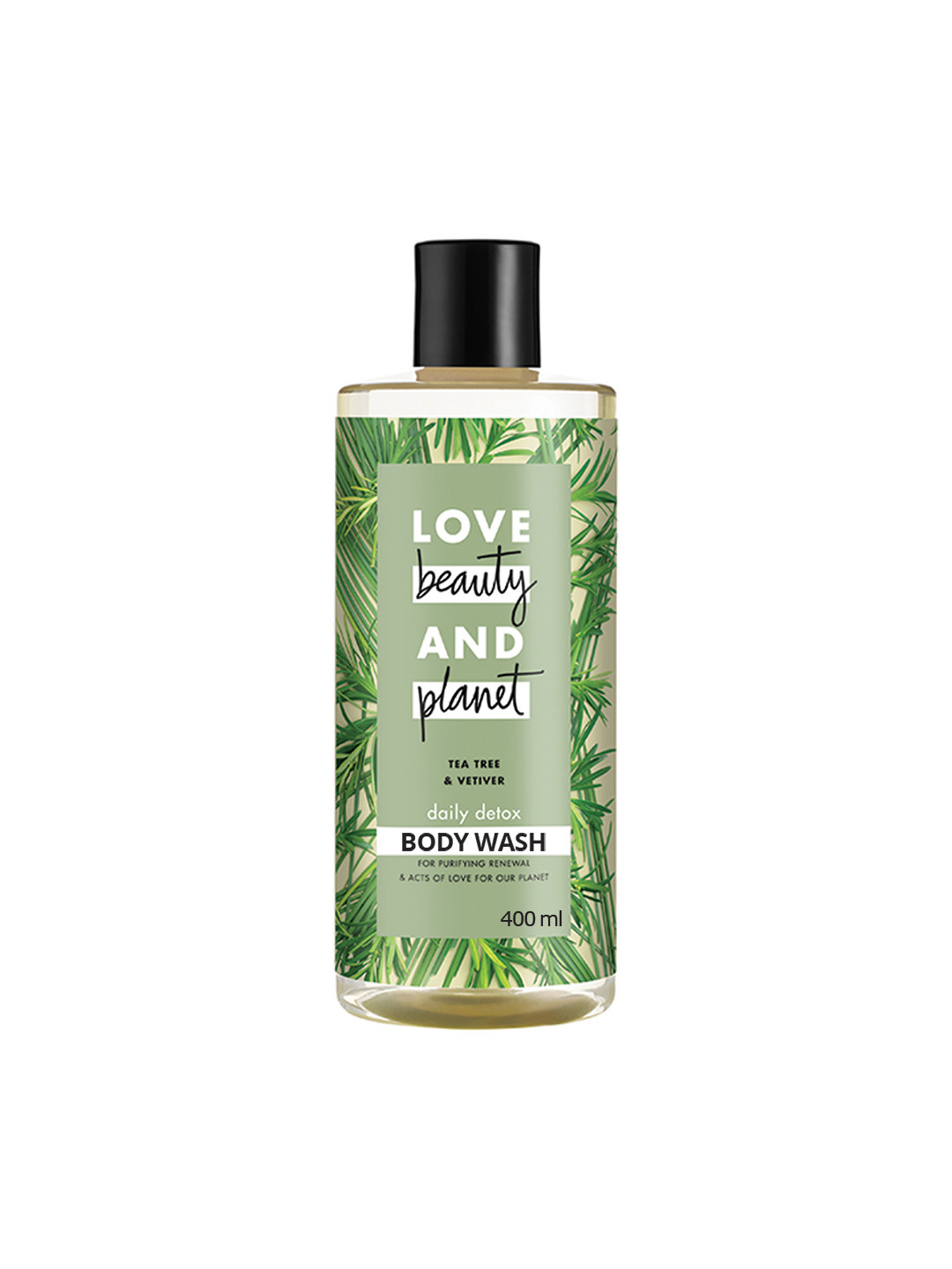

Love Beauty & Planet Tea Tree & Vetiver Detoxifying Body Wash 400 ml, White