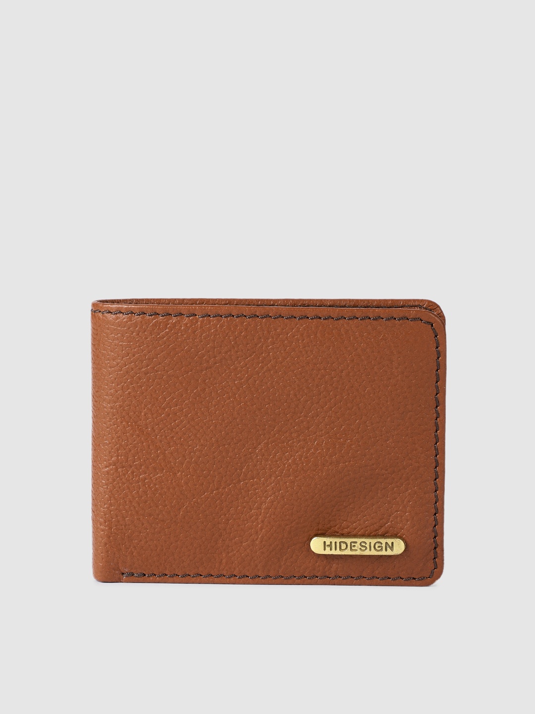

Hidesign Men Tan Solid Leather Two Fold Wallet