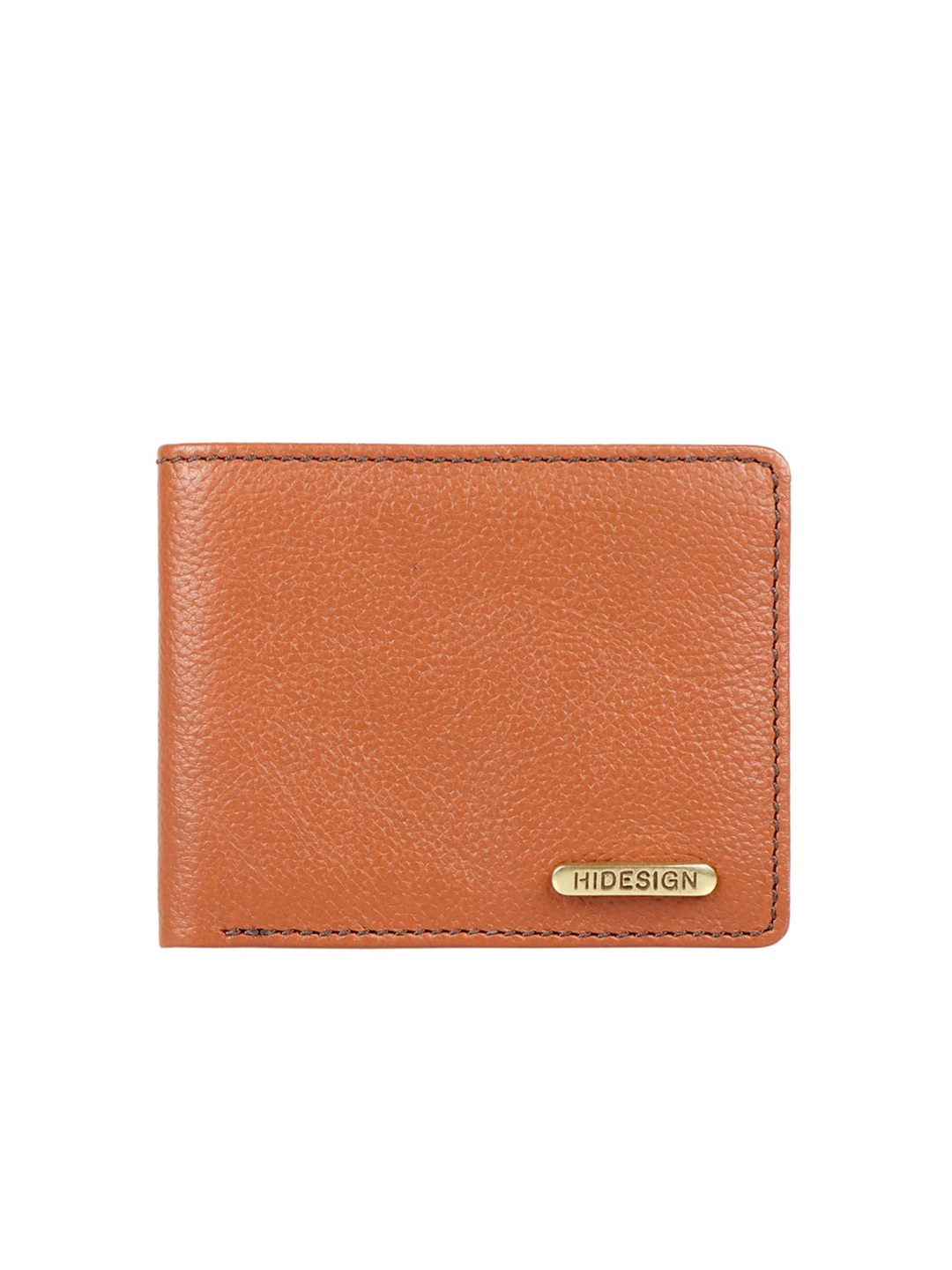 

Hidesign Men Tan Brown Solid Two Fold Leather Wallet