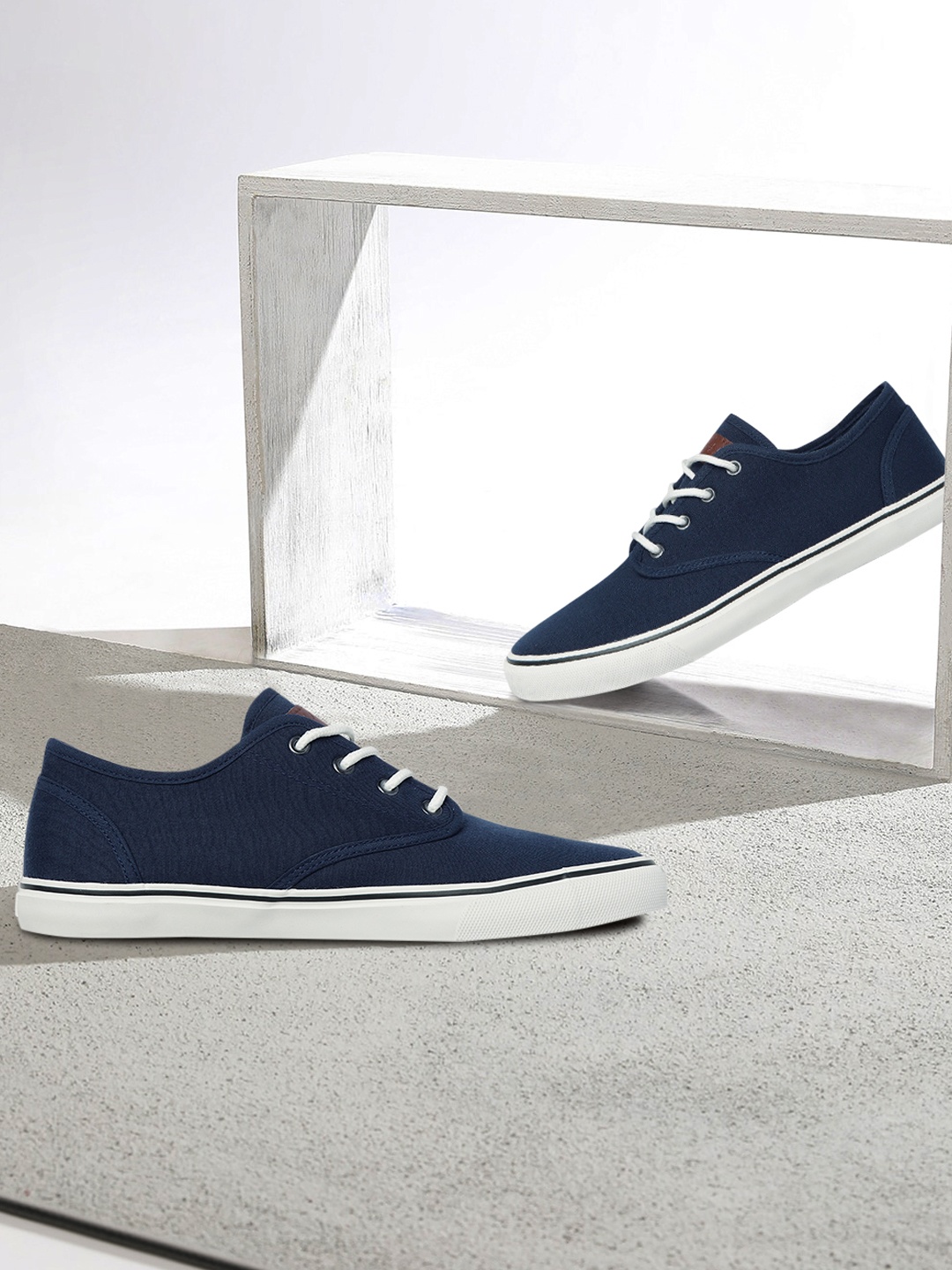 

Mast & Harbour Men Navy Blue Sneakers