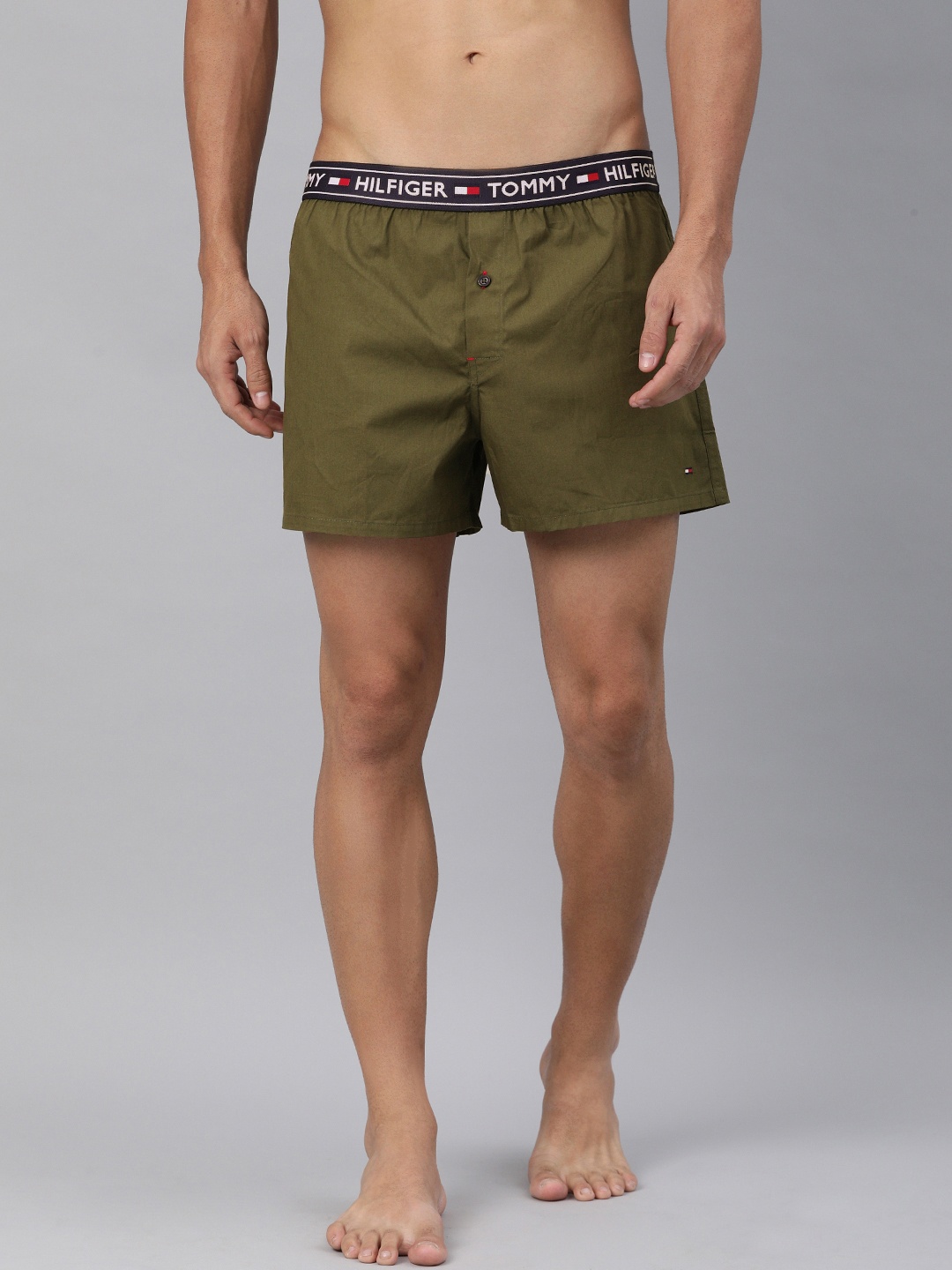 

Tommy Hilfiger Men Olive Green Solid Boxers A9AB2110