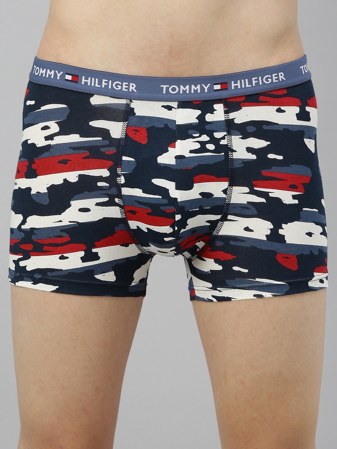 

Tommy Hilfiger Navy Blue & White Printed Trunks A9AB4167