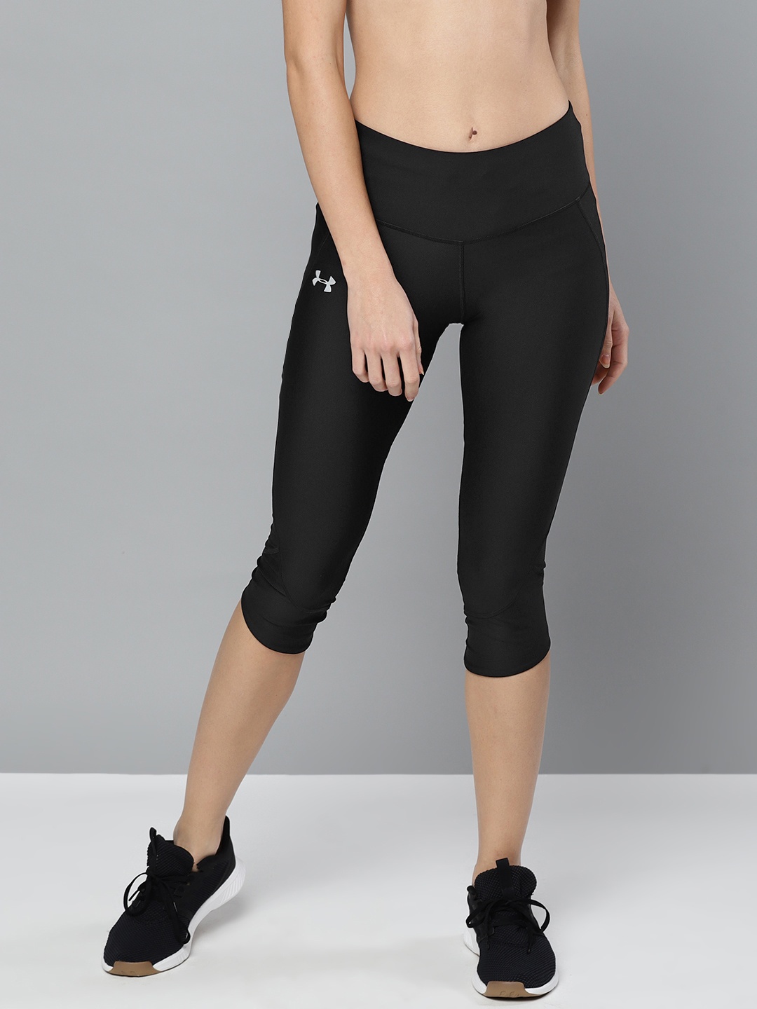 

UNDER ARMOUR Women Black Solid Fly Fast 3/4th Running Tights