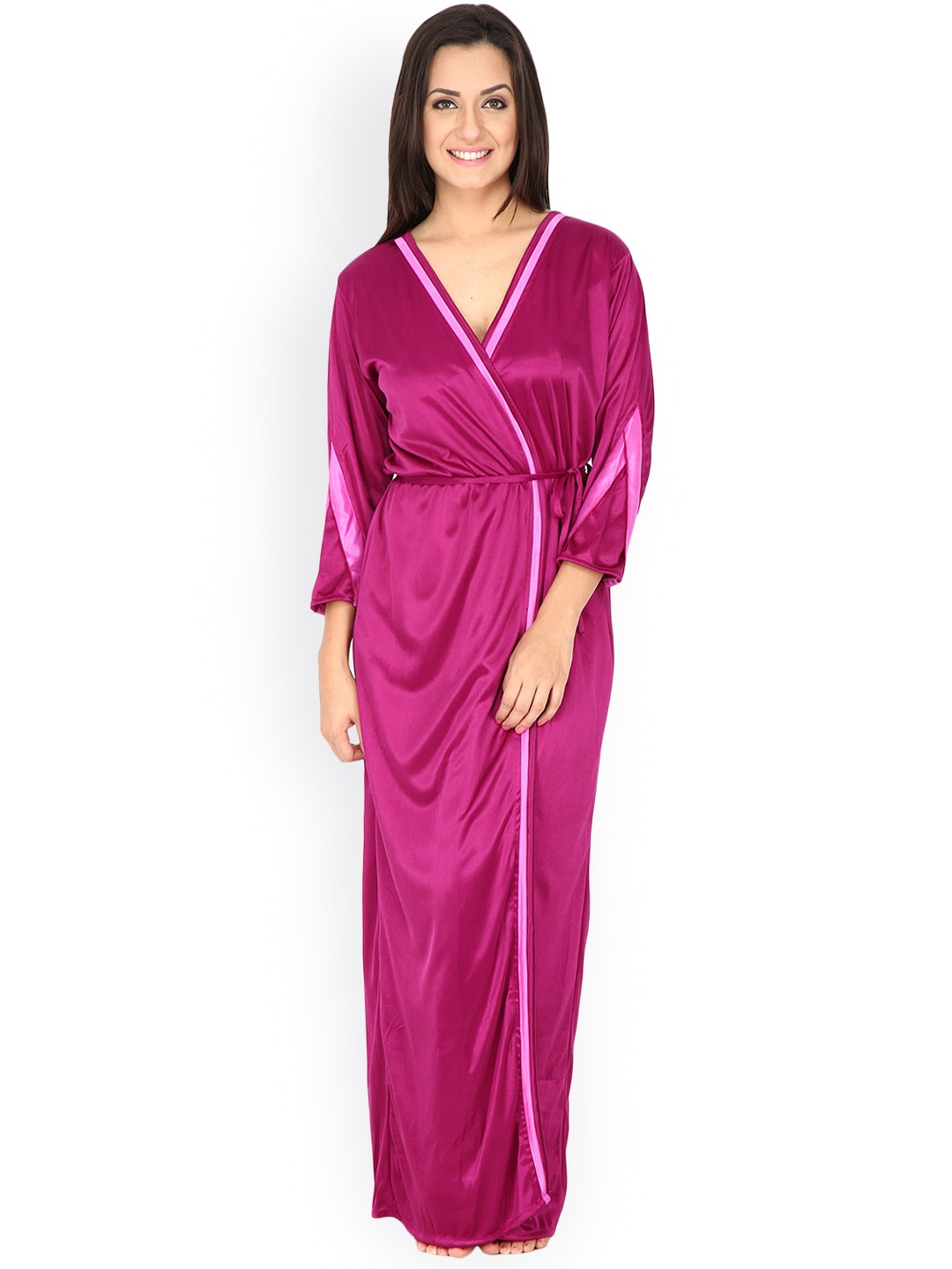 

Secret Wish Pink Maxi Nightdress with Robe HC-2P-128