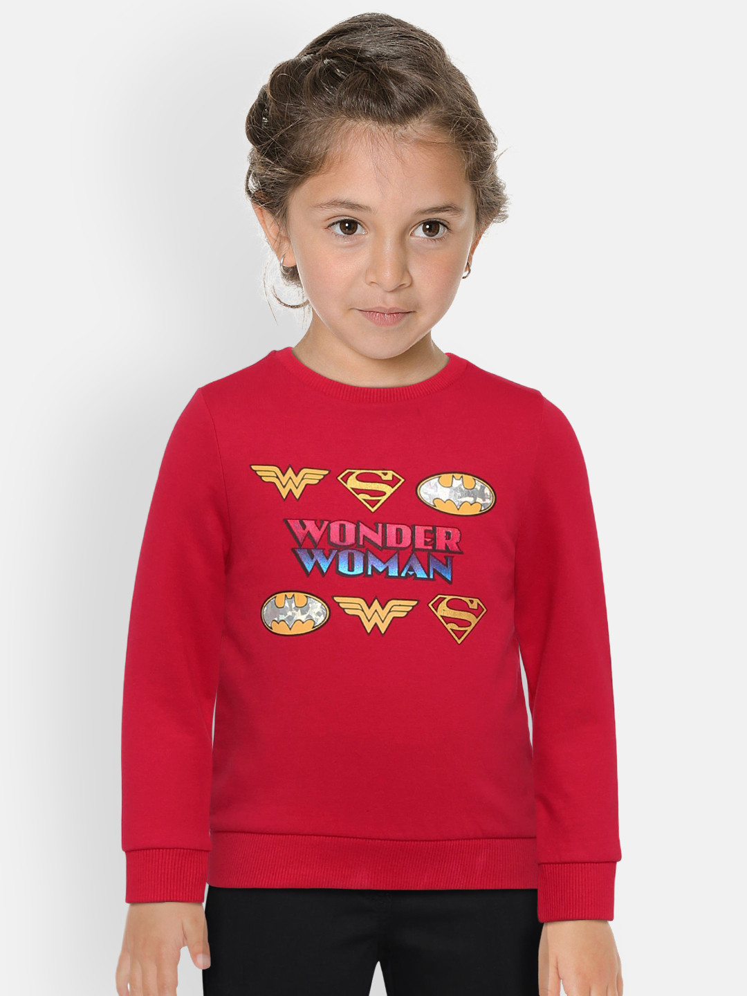

Allen Solly Junior Girls Red Printed Sweatshirt