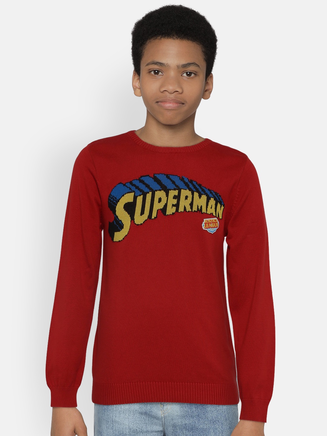 

Allen Solly Junior Boys Red Printed Sweater