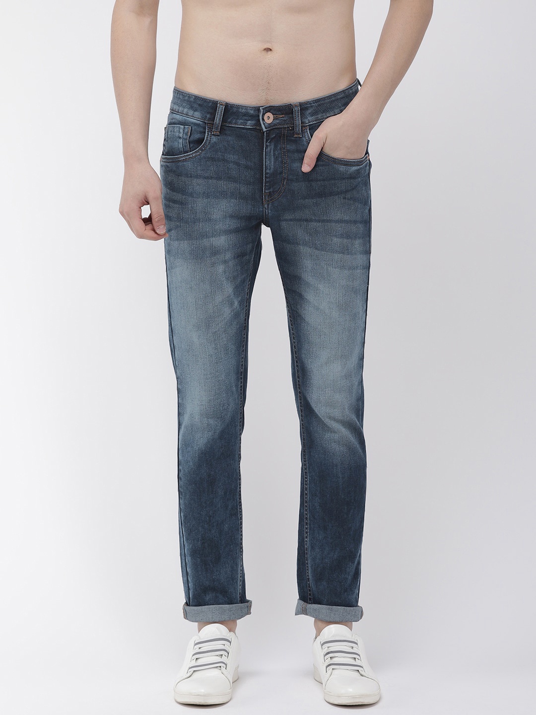 

Flying Machine Men Blue Jackson Skinny Fit Low-Rise Clean Look Stretchable Jeans