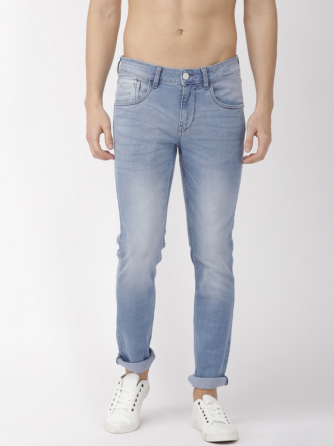 

Flying Machine Men Blue Low-Rise Skinny Fit Jeans