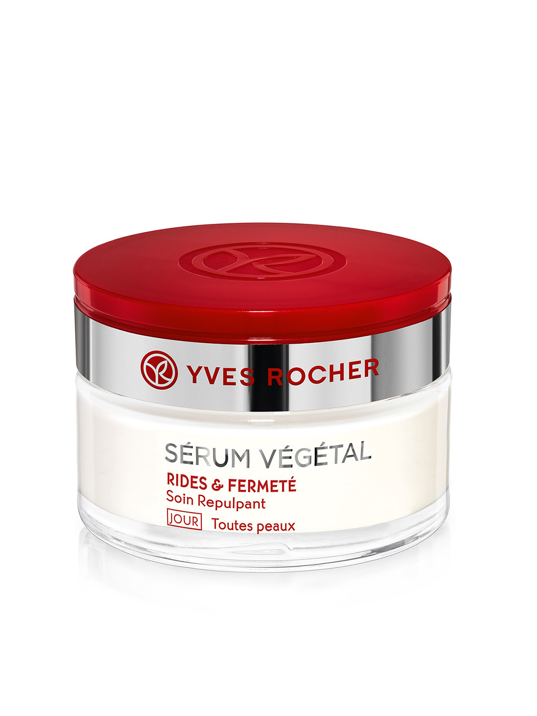 

Yves Rocher Plumping Care Vegetal Wrinkles & Firmness Sustainable Cream 50 ml, Red
