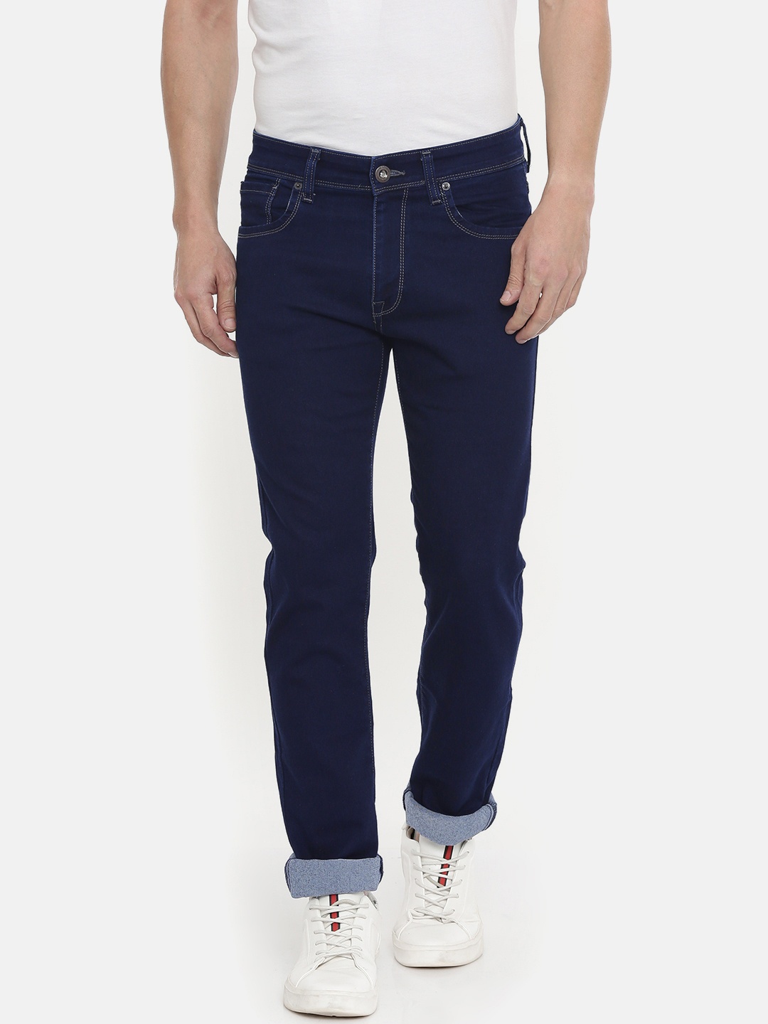 

Pepe Jeans Men Blue Vapour Slim Fit Mid-Rise Clean Look Stretchable Jeans