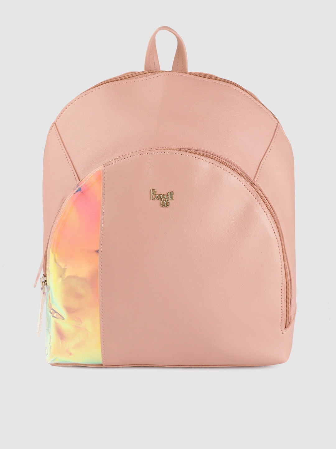 

Baggit Women Pink Solid Backpack