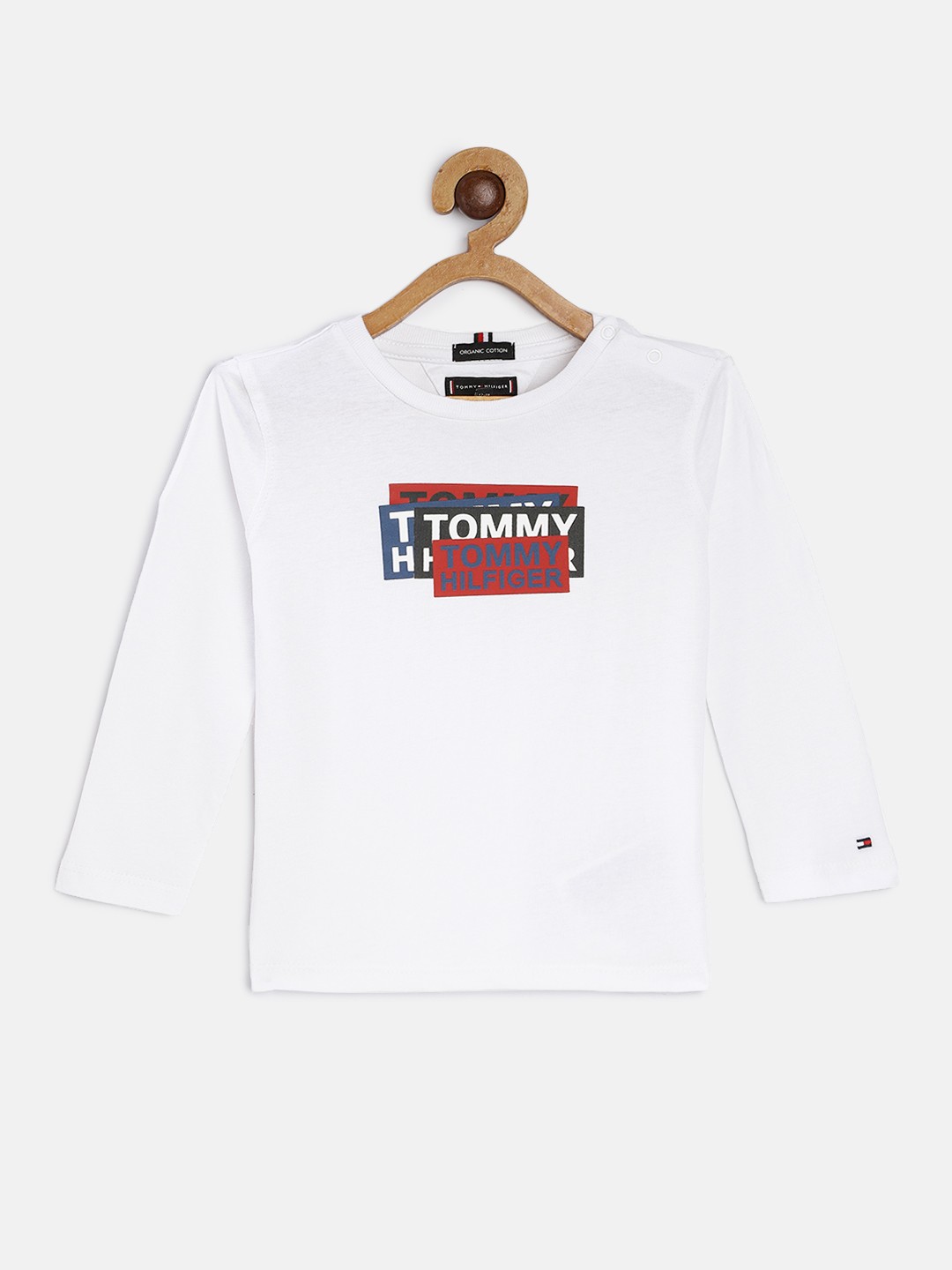 

Tommy Hilfiger Boys White Printed Round Neck Pure Cotton T-shirt