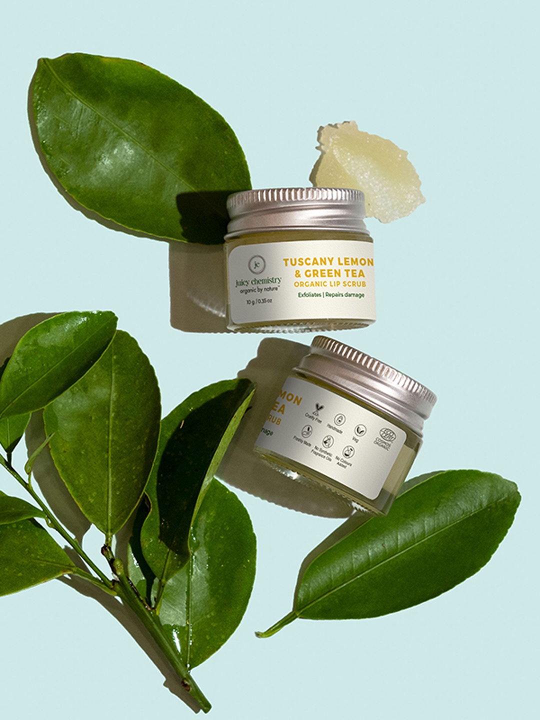 

Juicy Chemistry Tuscany Lemon and Green Tea Lip Scrub, Lime green