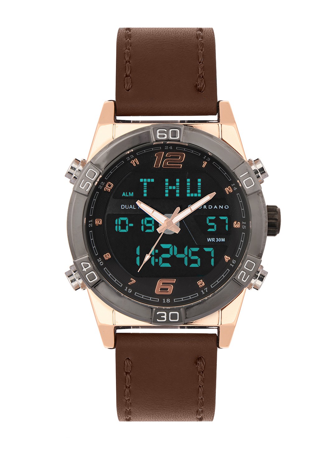 

GIORDANO Men Grey Analogue and Digital Watch C1179