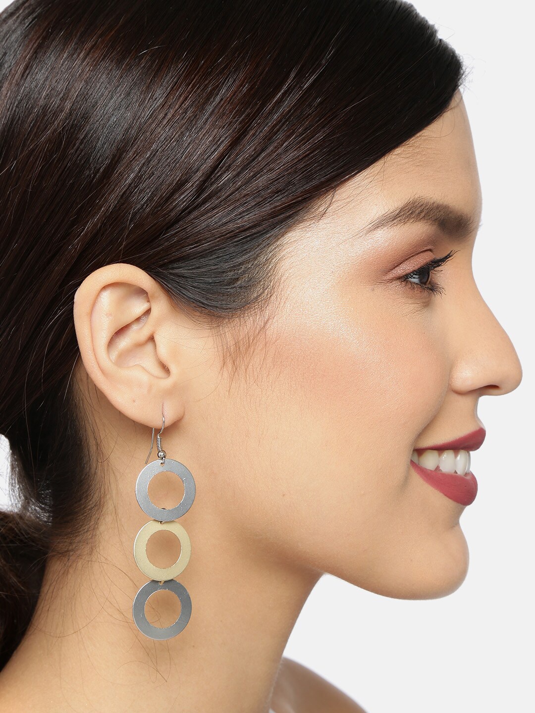 

Ayesha Multicoloured Circular Drop Earrings, Multi