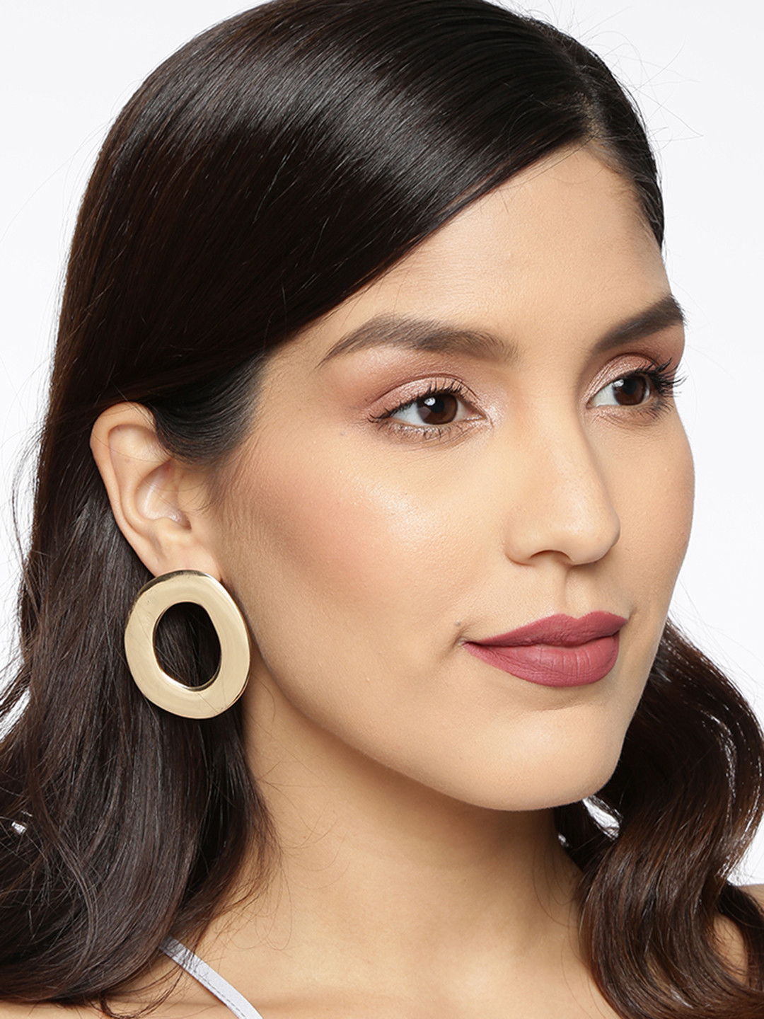 

Ayesha Gold-Toned Chunky Statement Oversized Stud Earrings