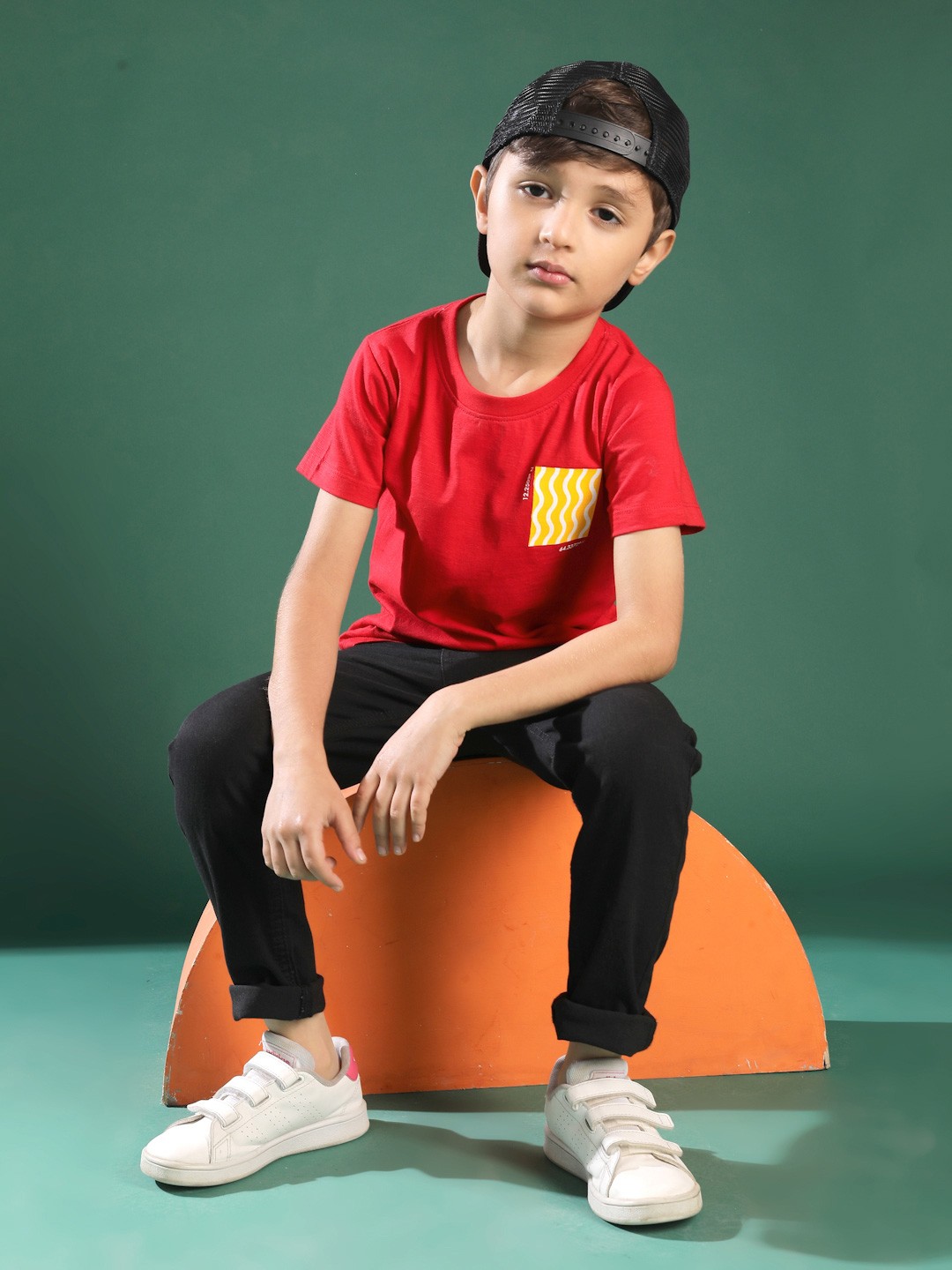 

TALES & STORIES Boys Black Slim Fit Mid-Rise Clean Look Jeans