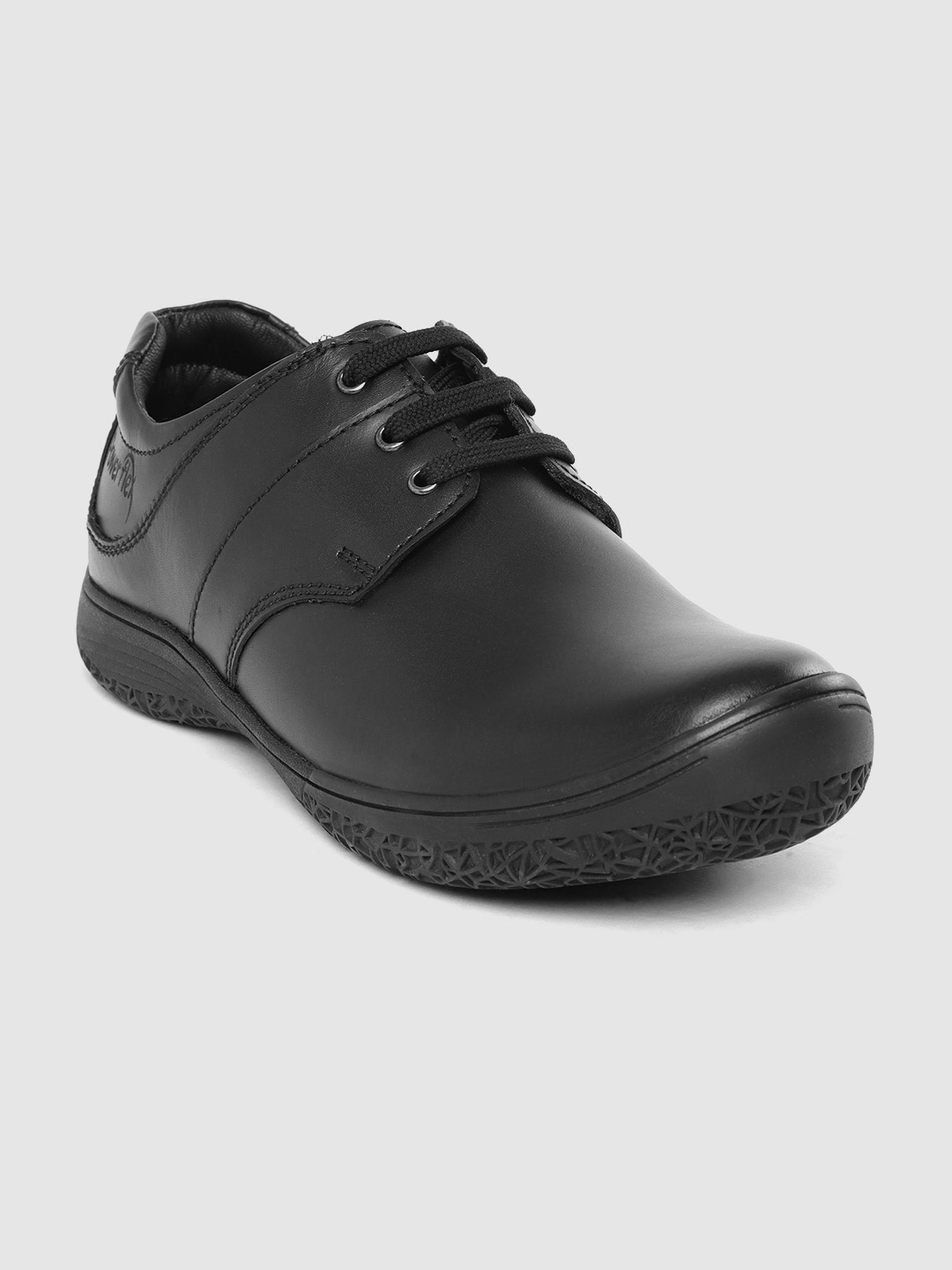 

Red Chief Men Black Solid Derbys