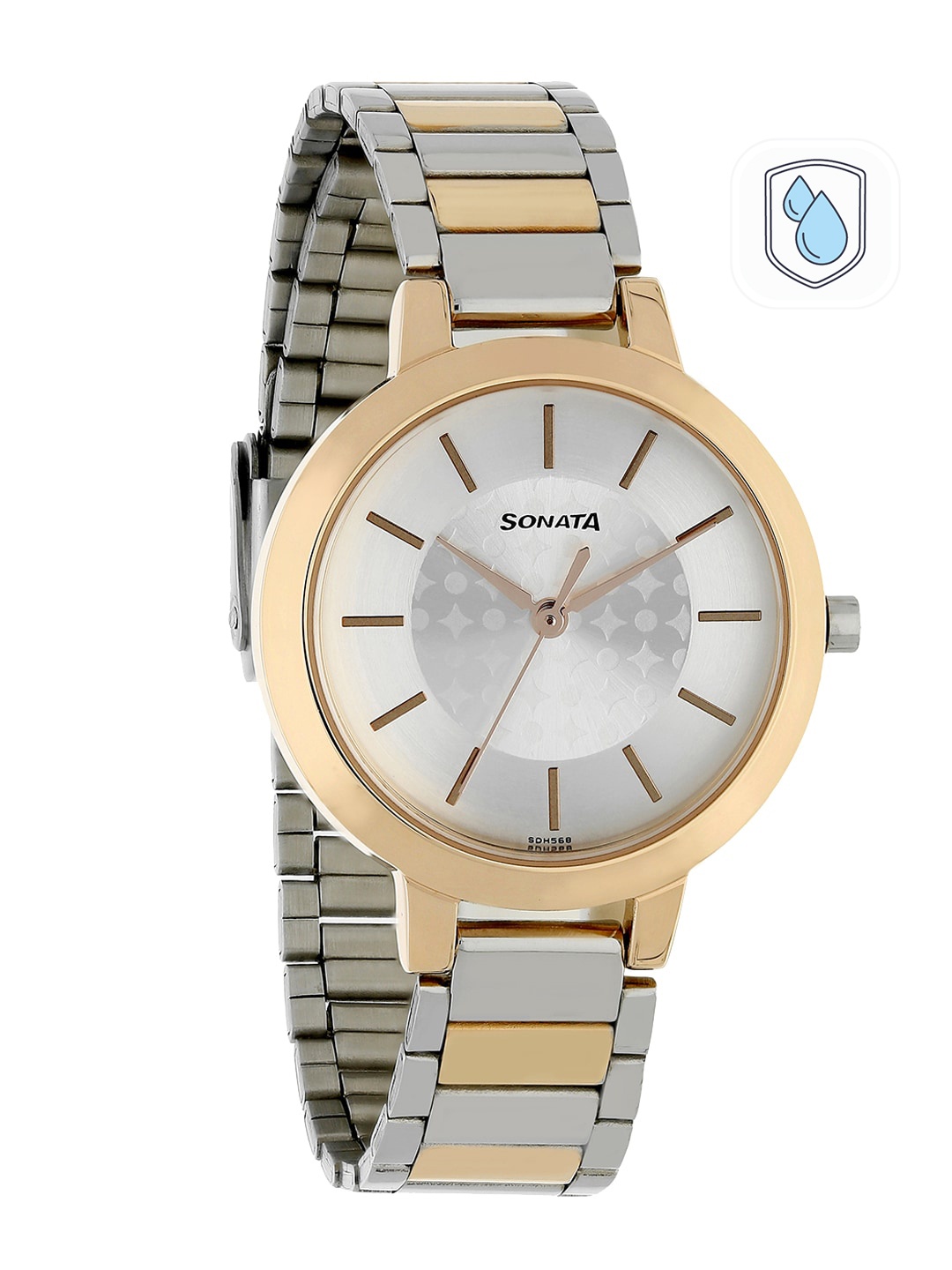 

Sonata Blush Women Silver Analogue watch 8141KM01