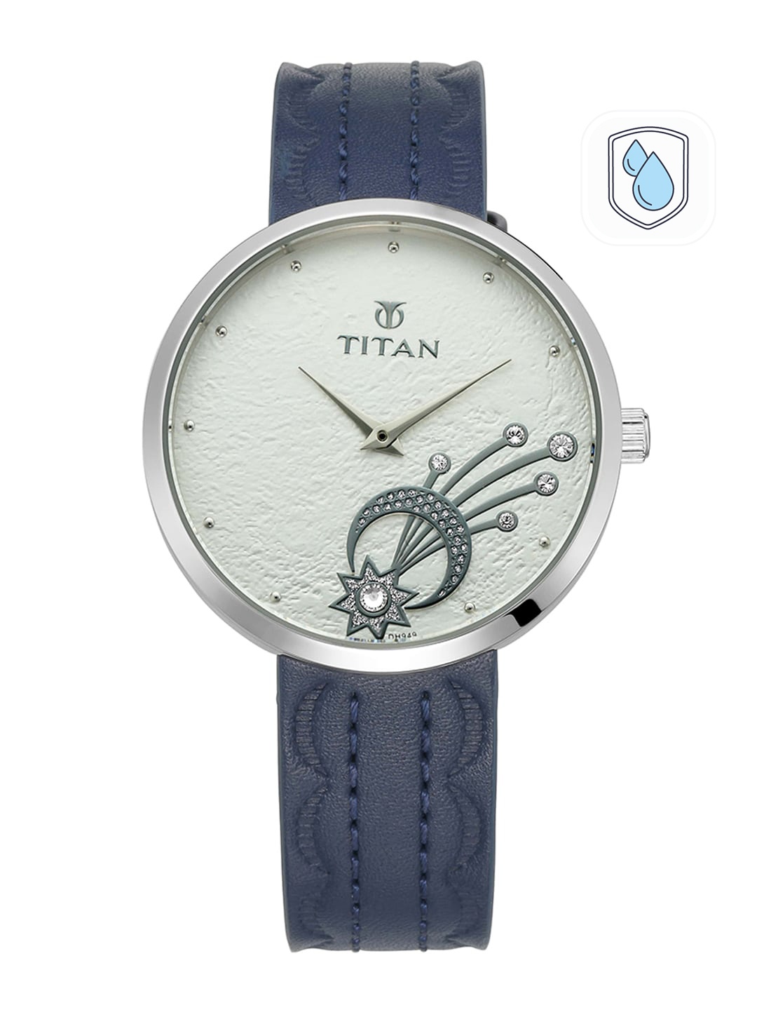 

Titan Women Cream-Coloured Analogue Leather Watch 95083SL01