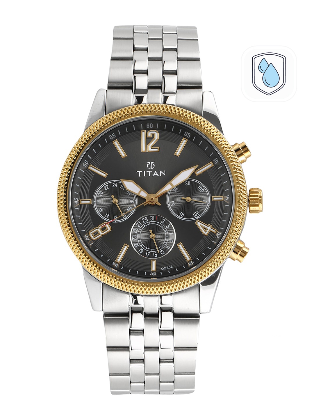 

Titan Men Black Analogue Watch 1734BM01