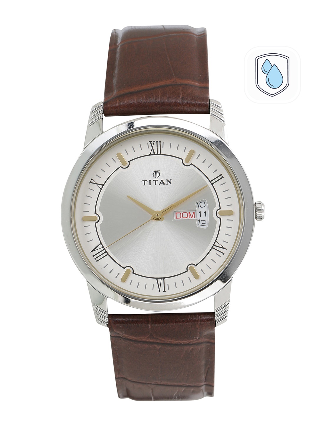 

Titan Karishma Gents Men Silver Analogue watch NL1774SL01