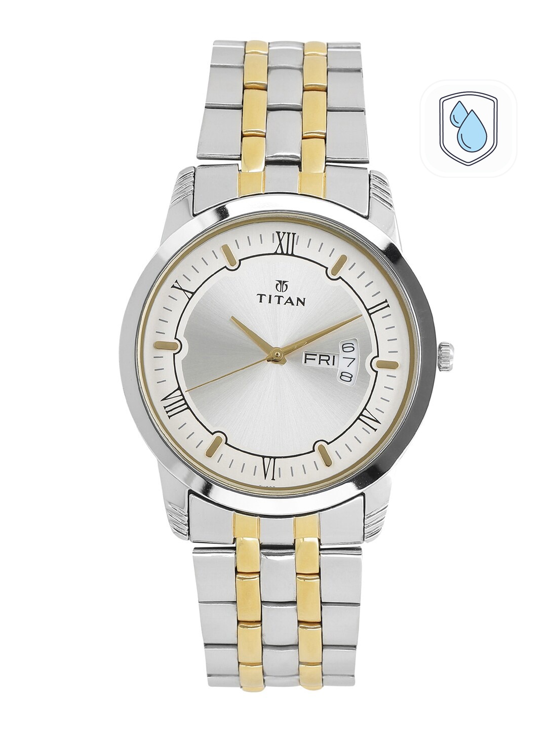 

Titan Karishma Gents Men Silver Analogue watch NL1774BM01