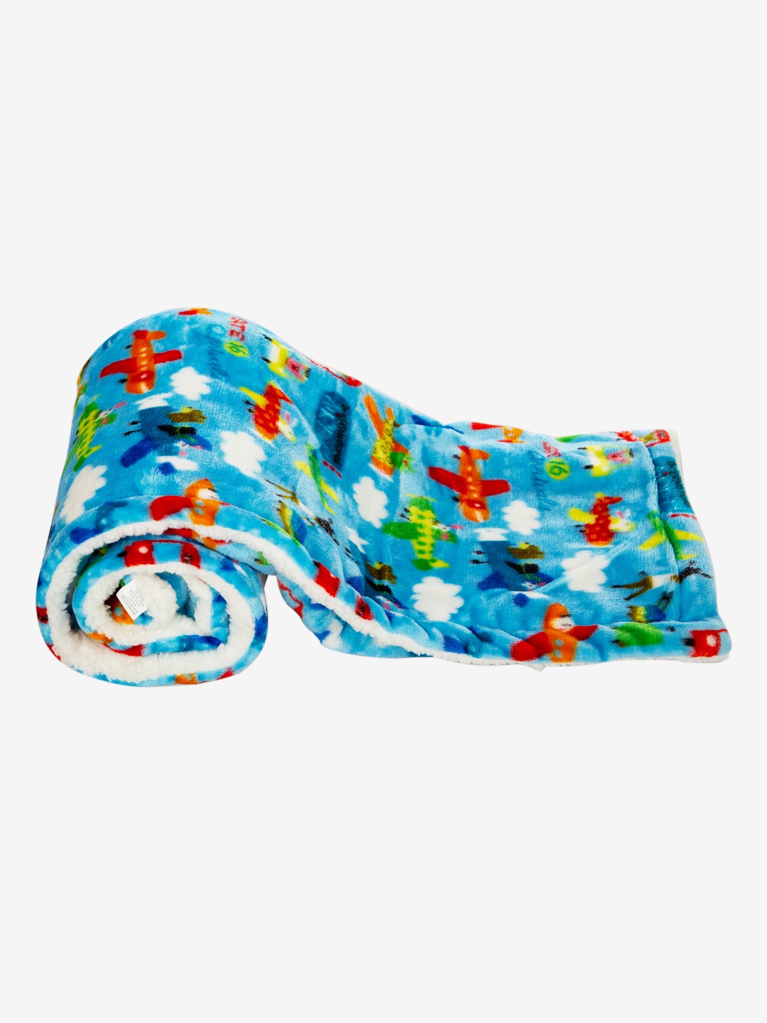 

MeeMee Blue & Red Cartoon Characters Mild Winter 300 GSM Double Bed Blanket