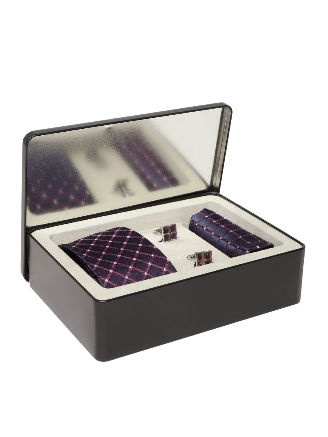 

Lino Perros Men Navy Blue & Purple Accessory Gift Set