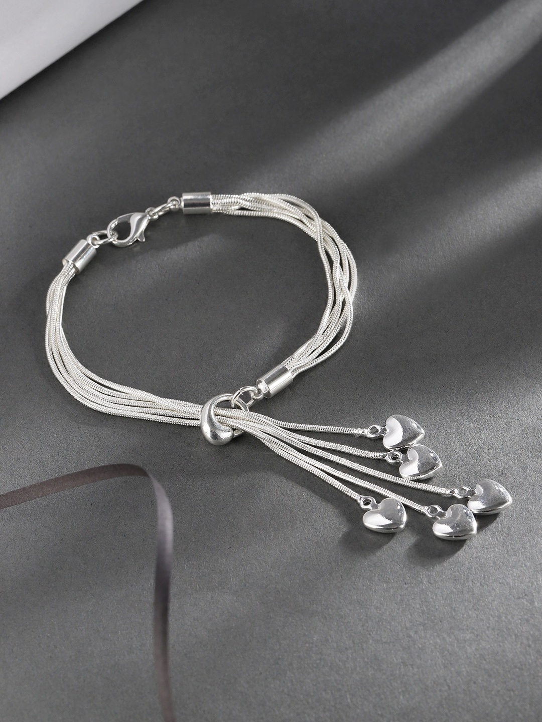 

Jewels Galaxy Silver-Plated Multistrand Bracelet