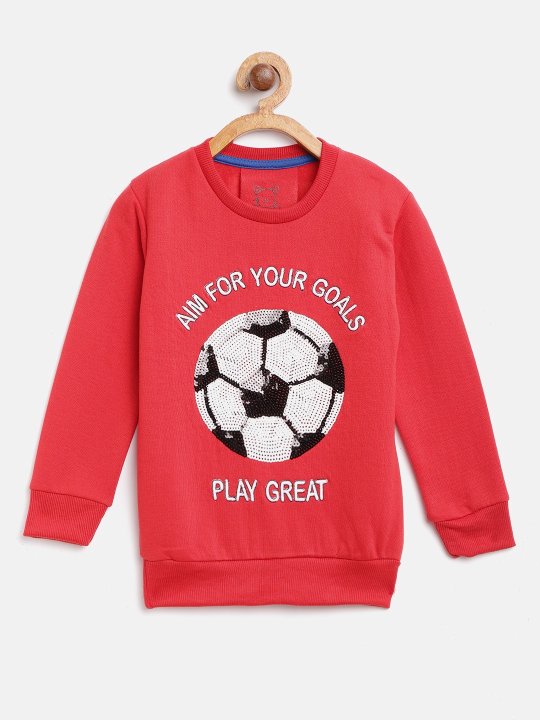 

Lazy Shark Kids Red Sequinned Sweatshirt