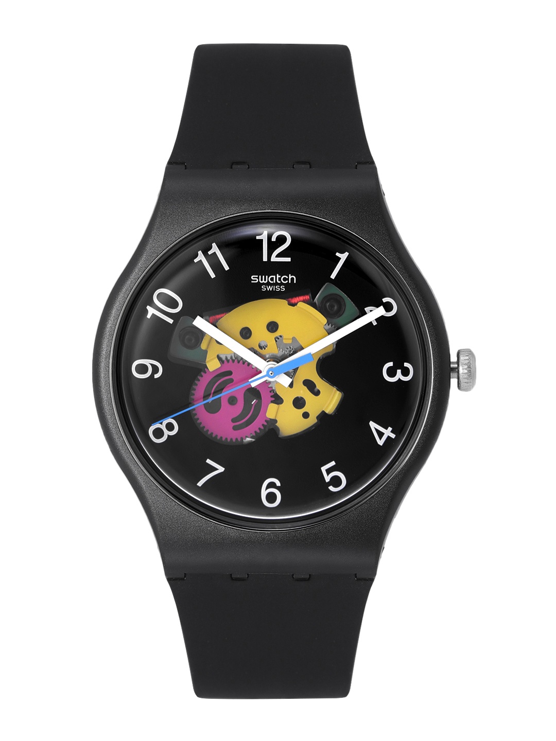 

Swatch ColorStudio Unisex Black Water Resistant Analogue Watch SUOB140