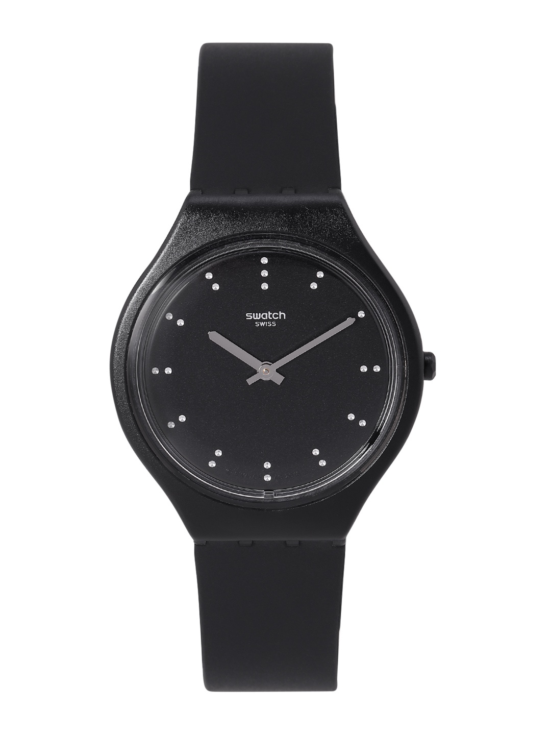 

Swatch Skin Unisex Black Water Resistant Analogue Watch SVOB106